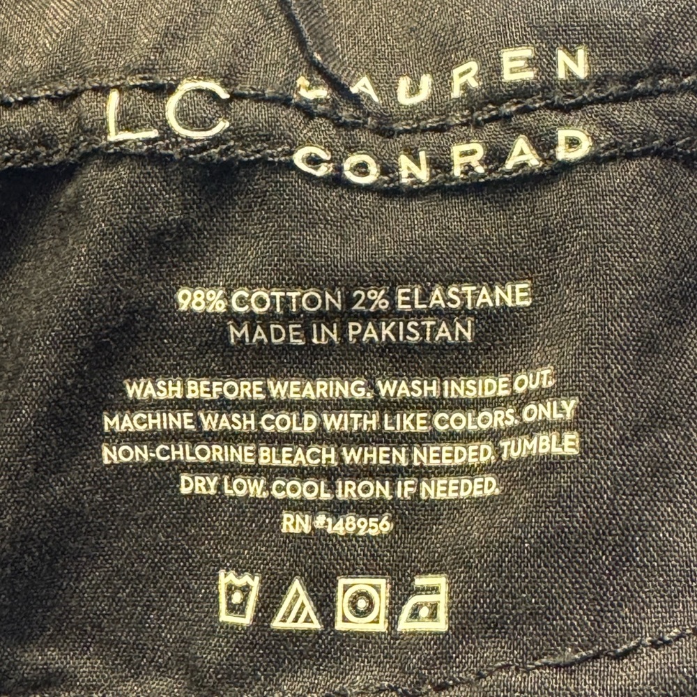 LC Lauren Conrad Black Flare Jeans super high rise - Picture 8 of 8